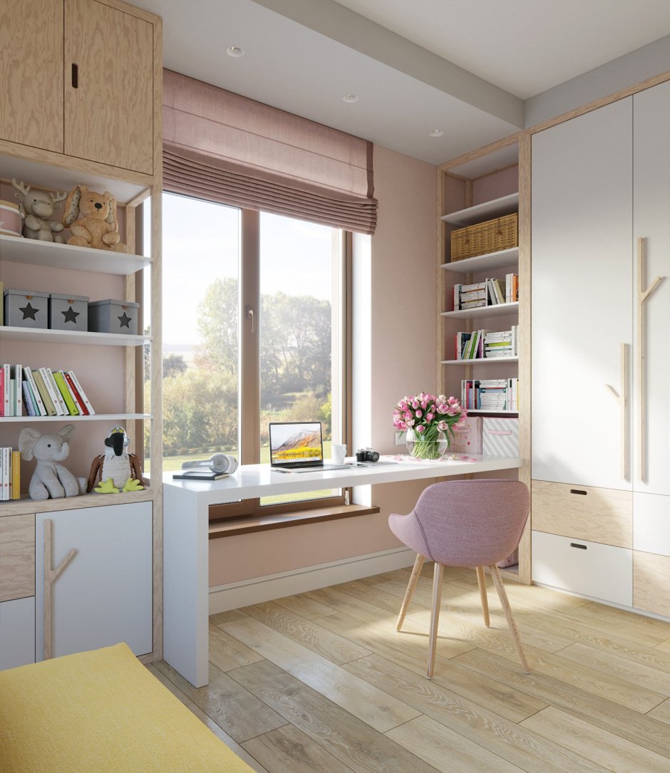 Стол у окна в детской