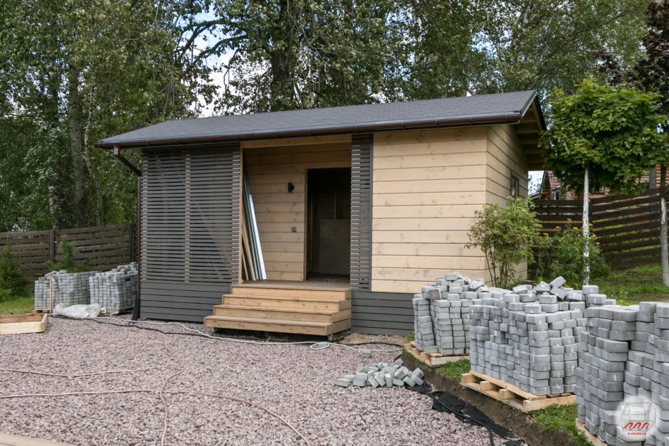 Гараж 7 на 6 из пеноблоков