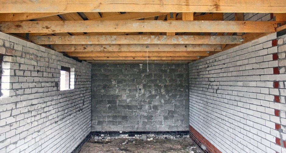 Гараж к дому из пеноблоков