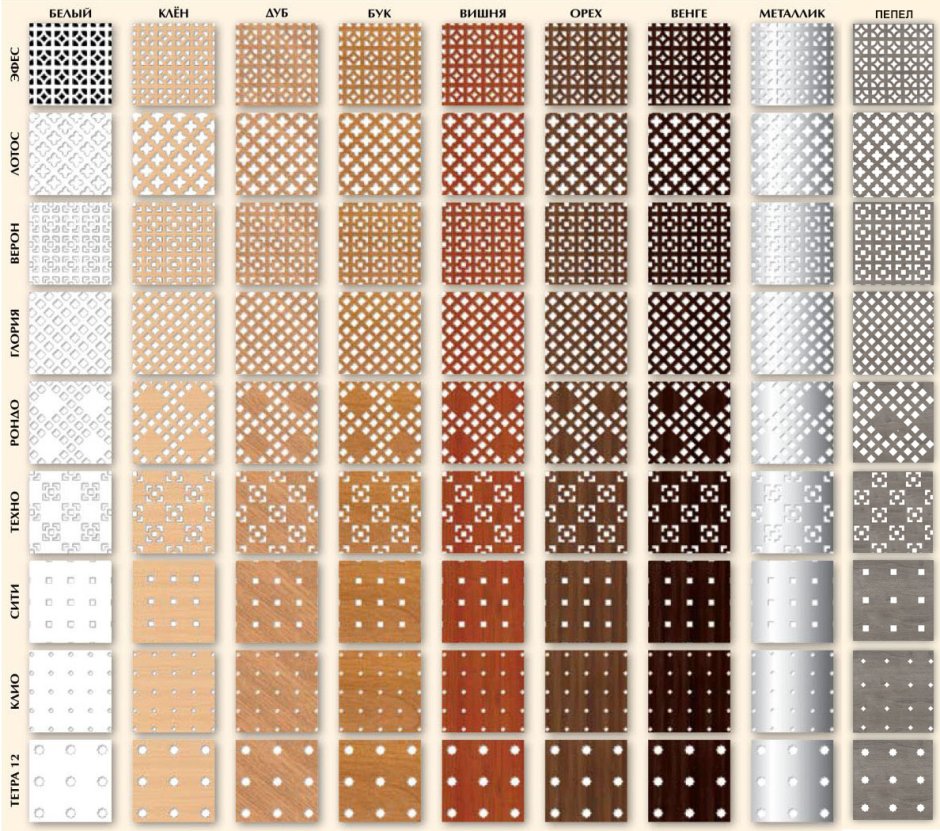 Перфорированные перегородки из МДФ