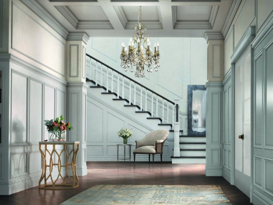 Молдинги на лестнице