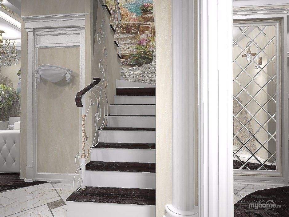 Лестница Curved Staircase