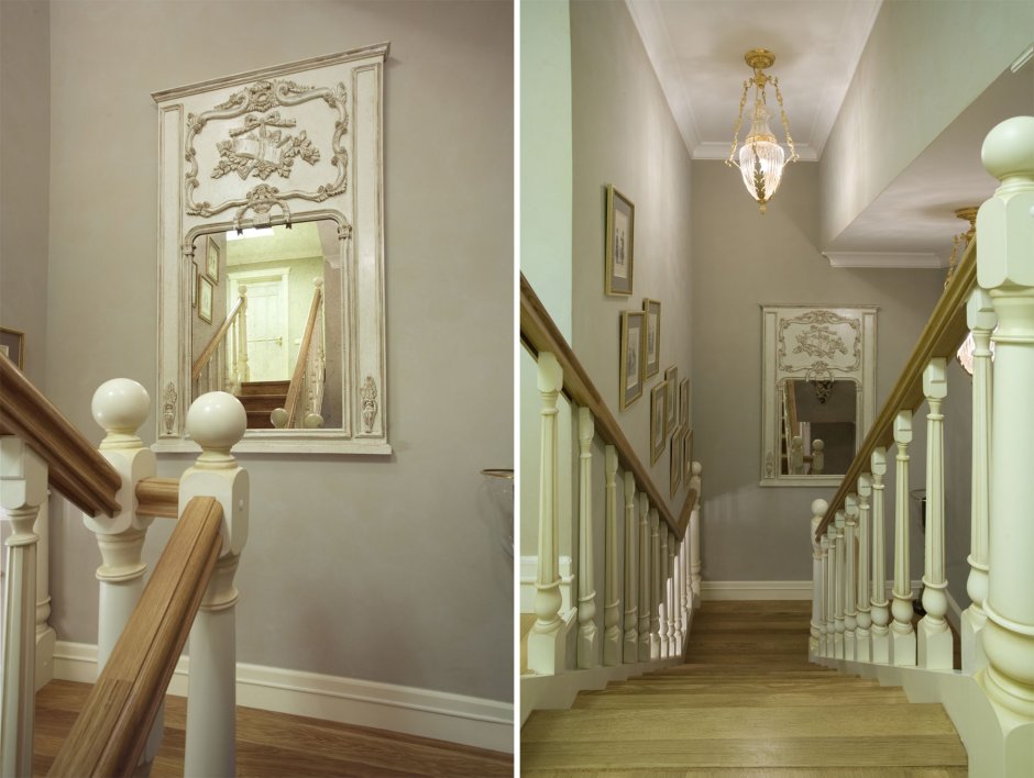 Молдинги на лестнице