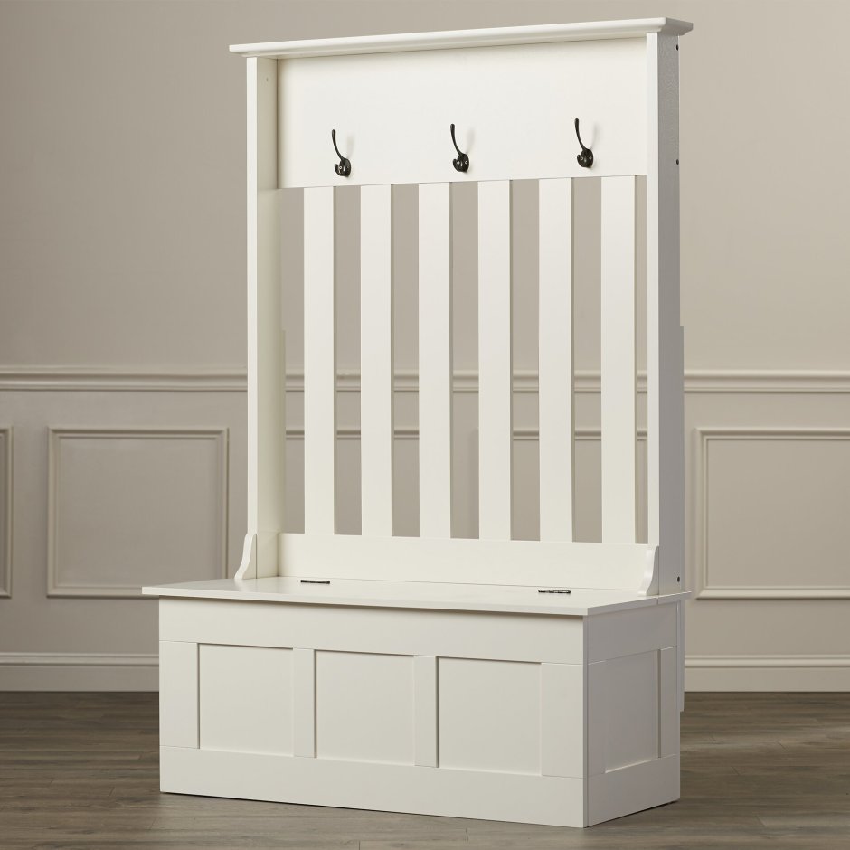 Вешалка со скамьей в прихожую