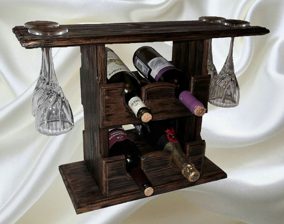 Подставка для вина из дерева