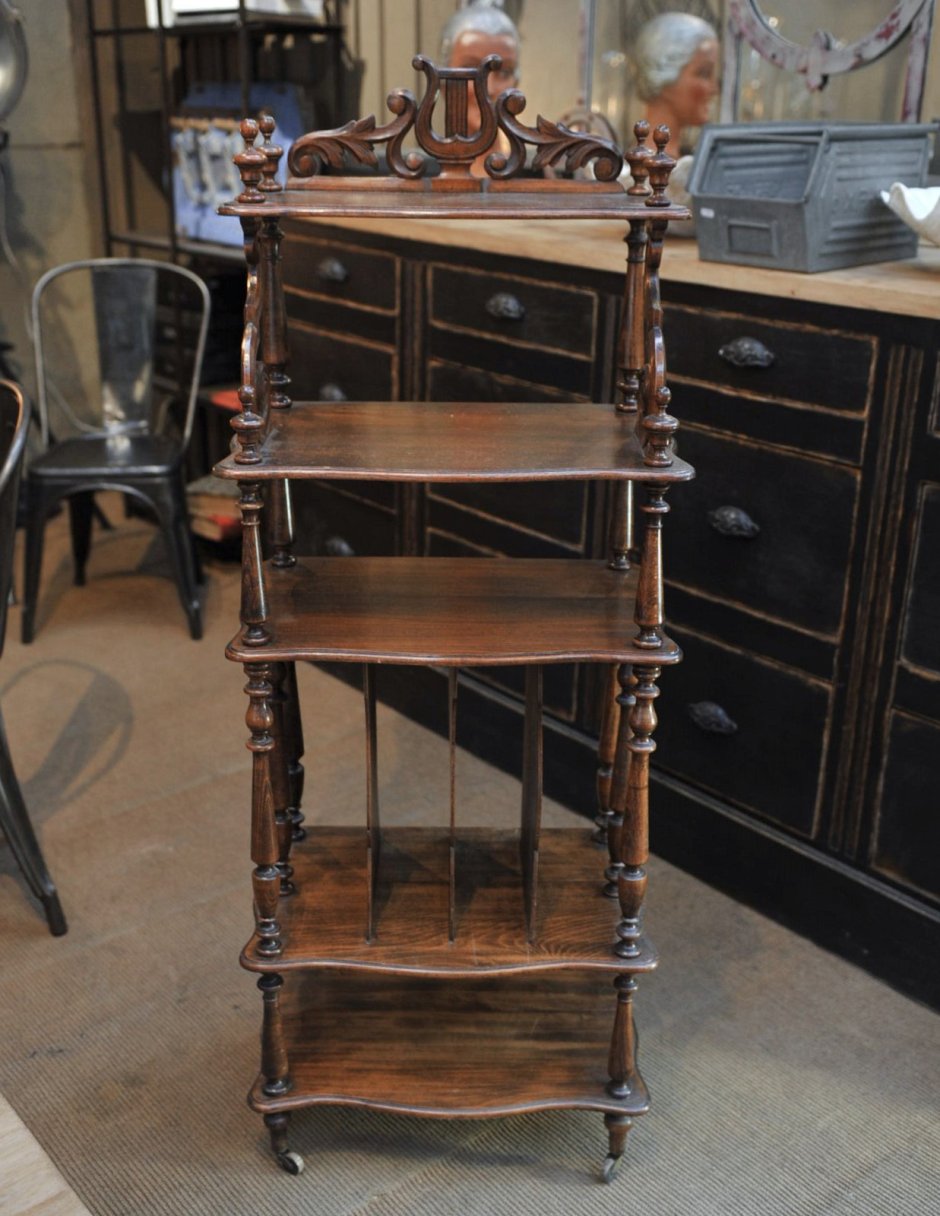 Этажерка деревянная напольная