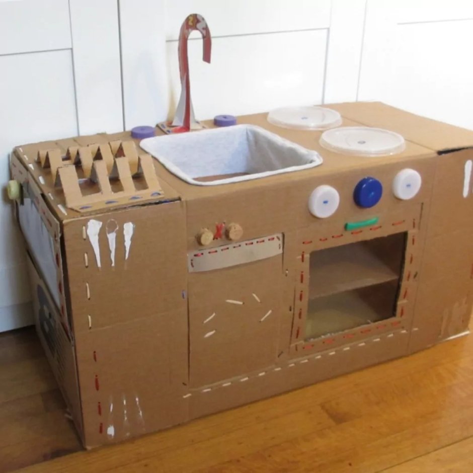 Детские кухни из картона