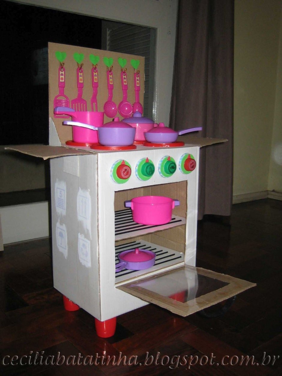 Кухни детские из коробок