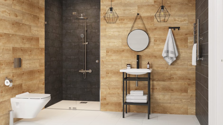 Ванная лофт из Леруа