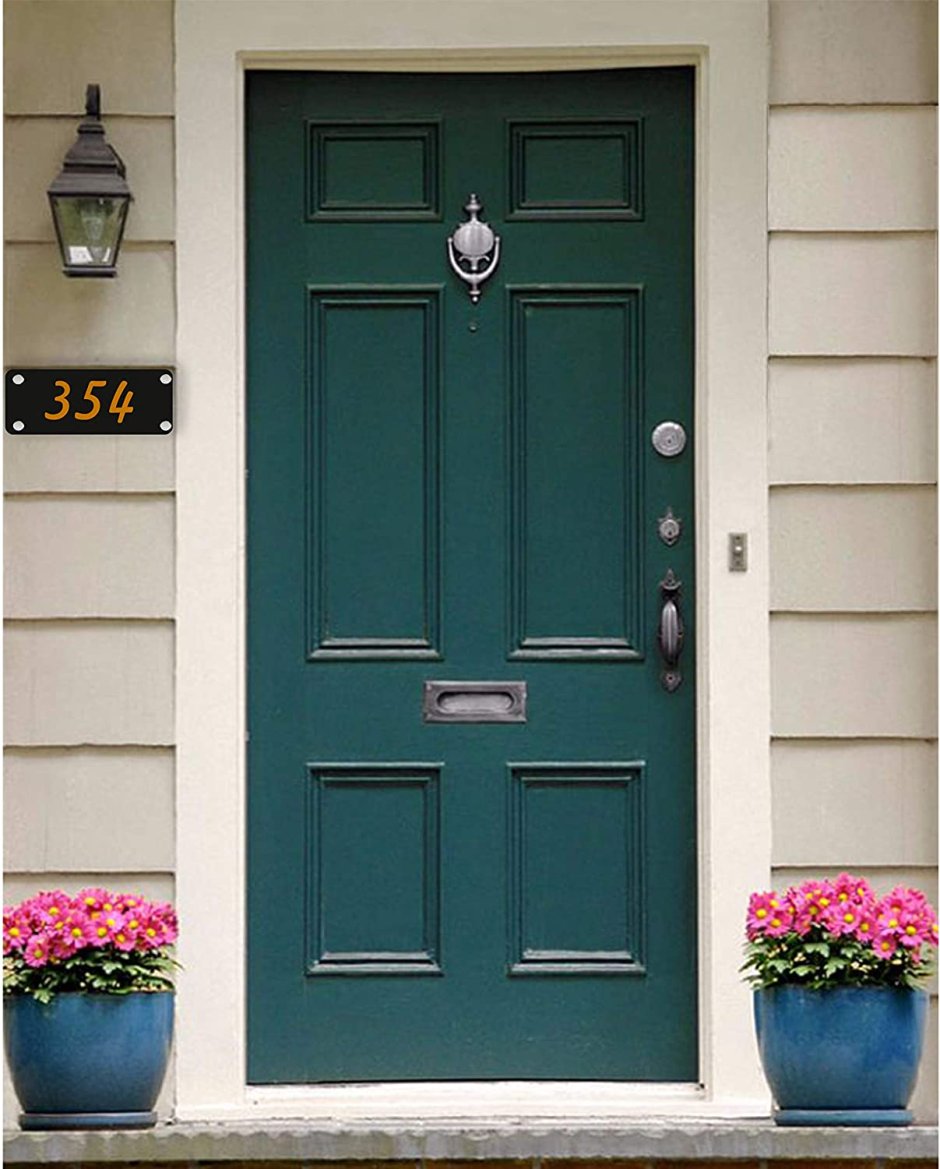 Дверь входная бирюзовая