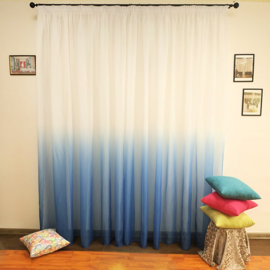 Тюль в лофт интерьере