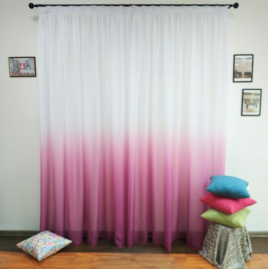 Тюль с фиолетовым оттенком