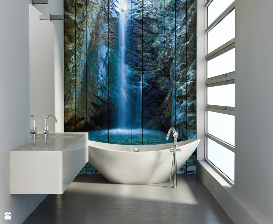 Ванна в стиле природы