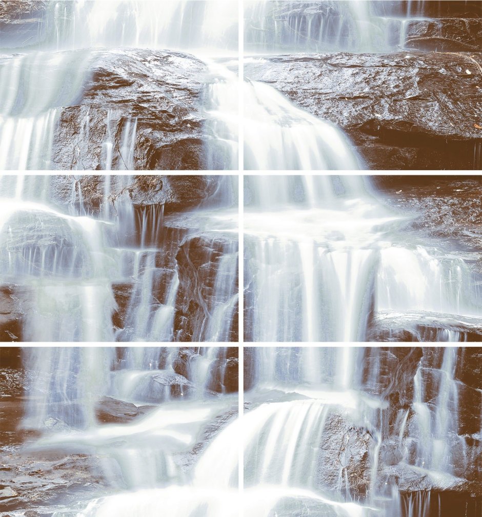 Фотоплитка водопад