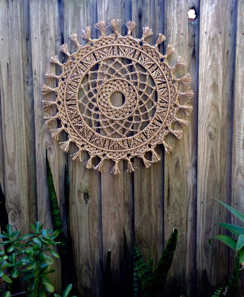 Макраме круглое