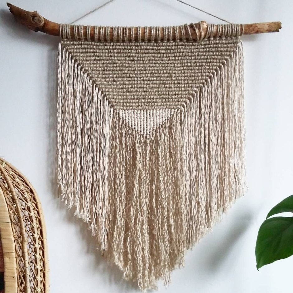 Изделия из джута макраме