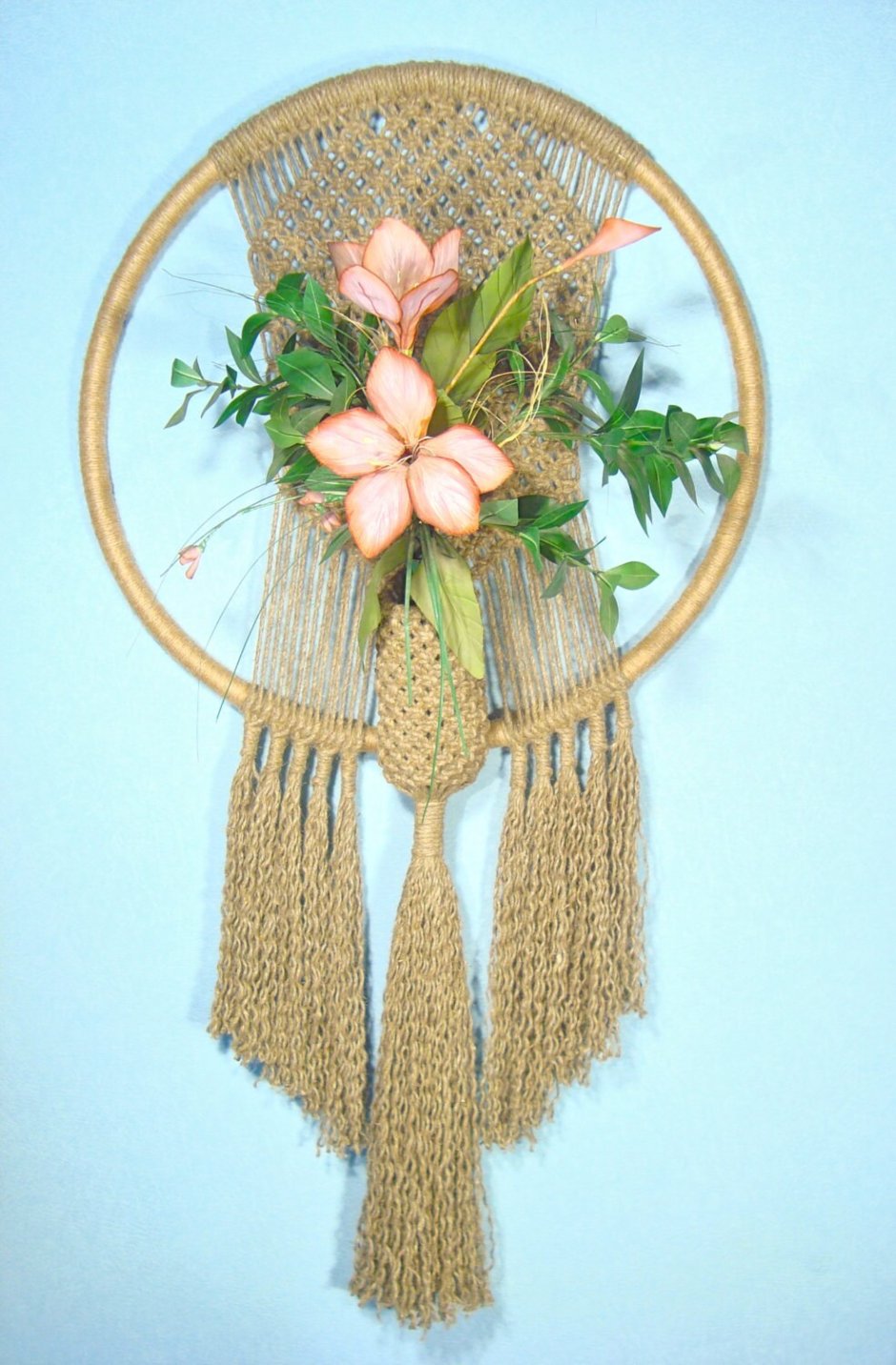 Плетение макраме панно