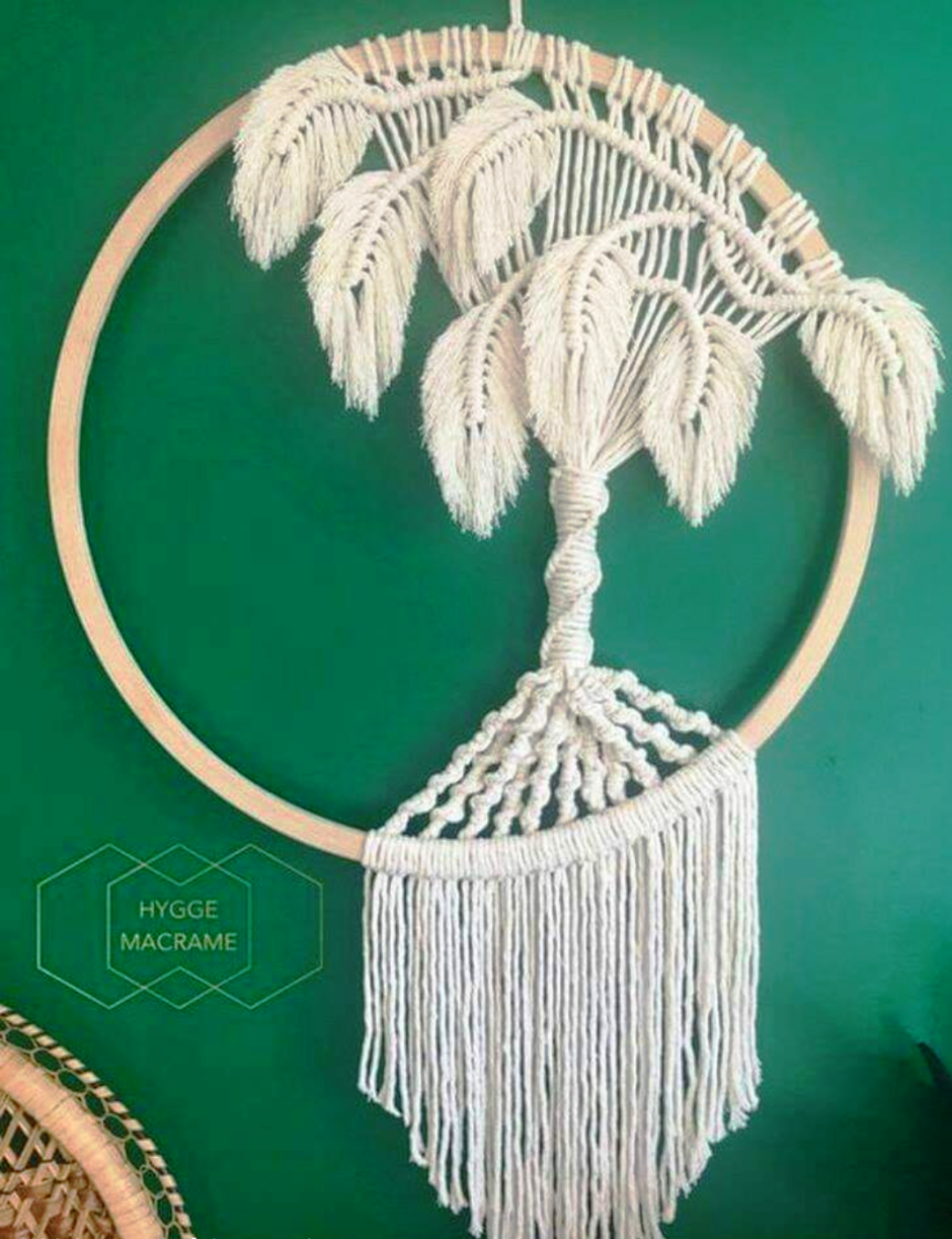Макраме панно дерево