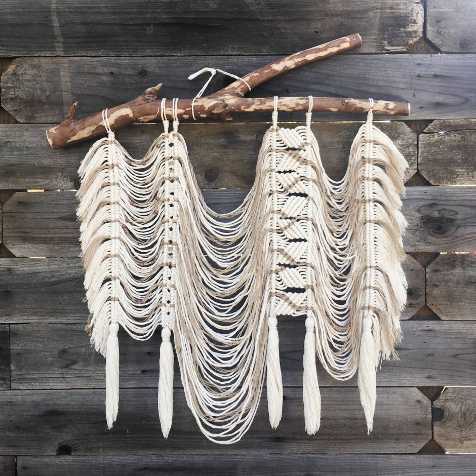 Макраме панно из джута