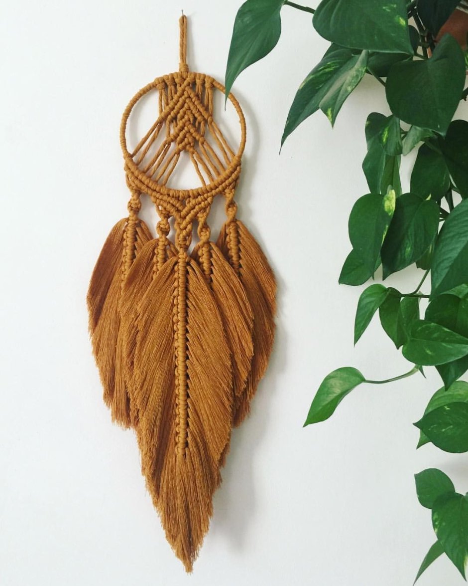 Листик макраме