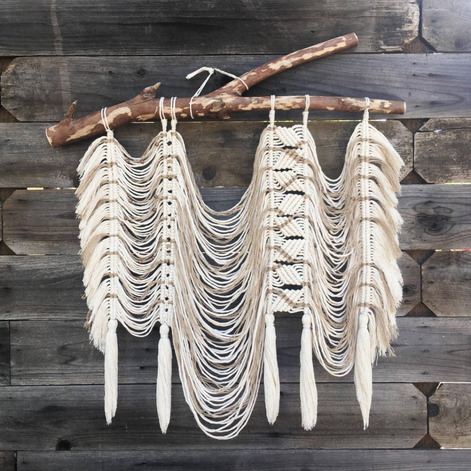 Макраме панно из джута