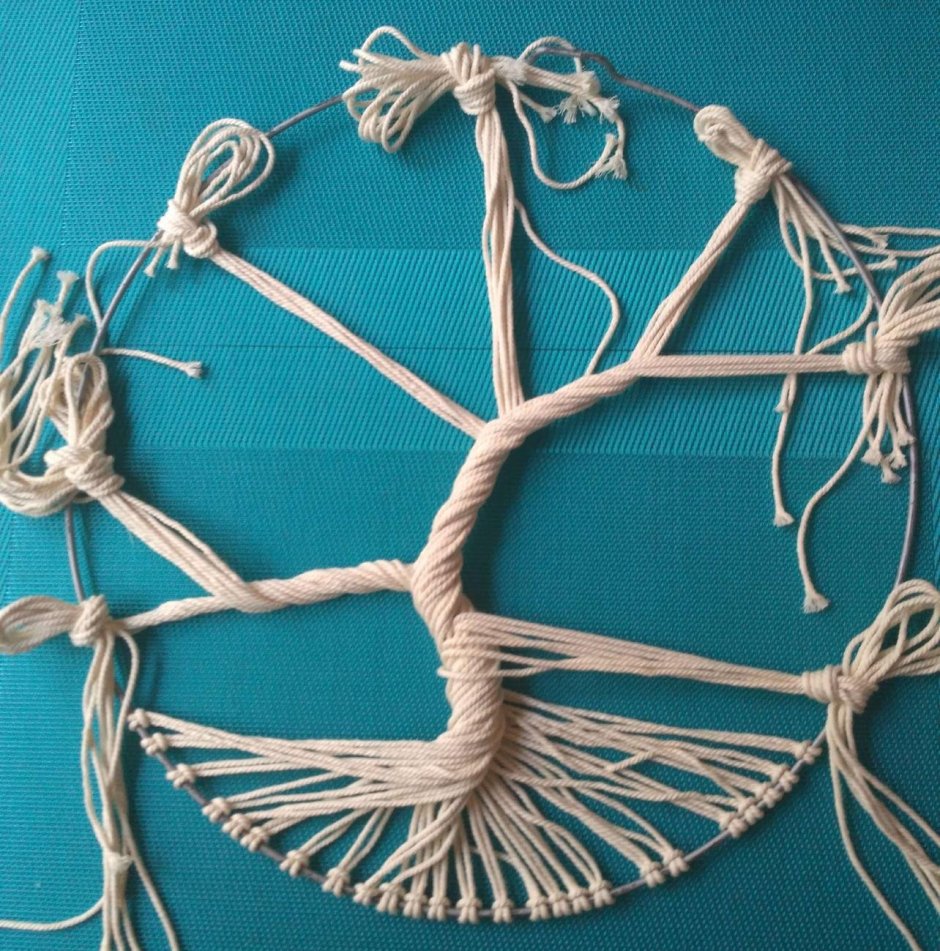 Макраме дерево в круге