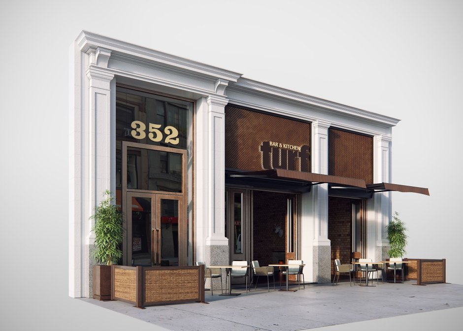 Шикарный вход в ресторан