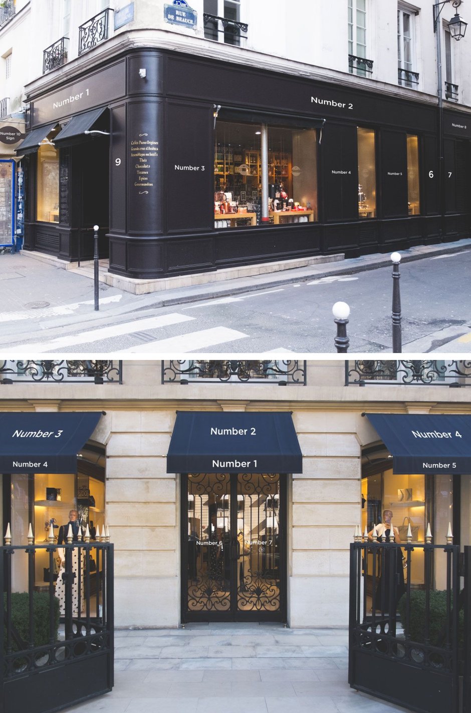 Кафе фасад мокап free