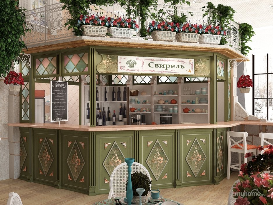 Европейское кафе фасад