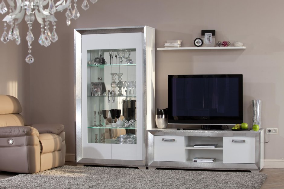 Спальня Даймонд Наоми белый глянец