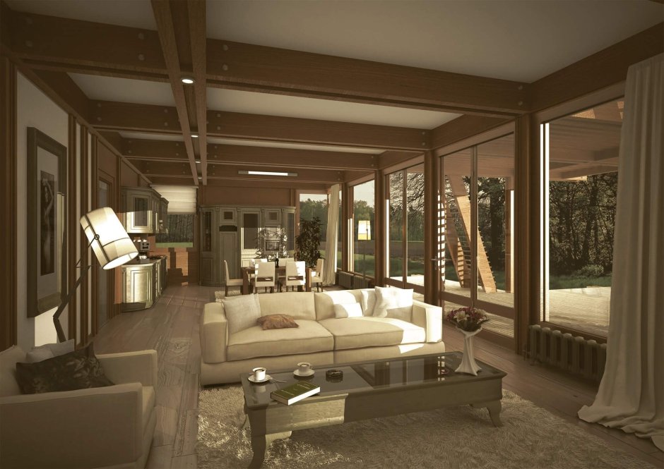 Дом в стиле Тимбер фрейм