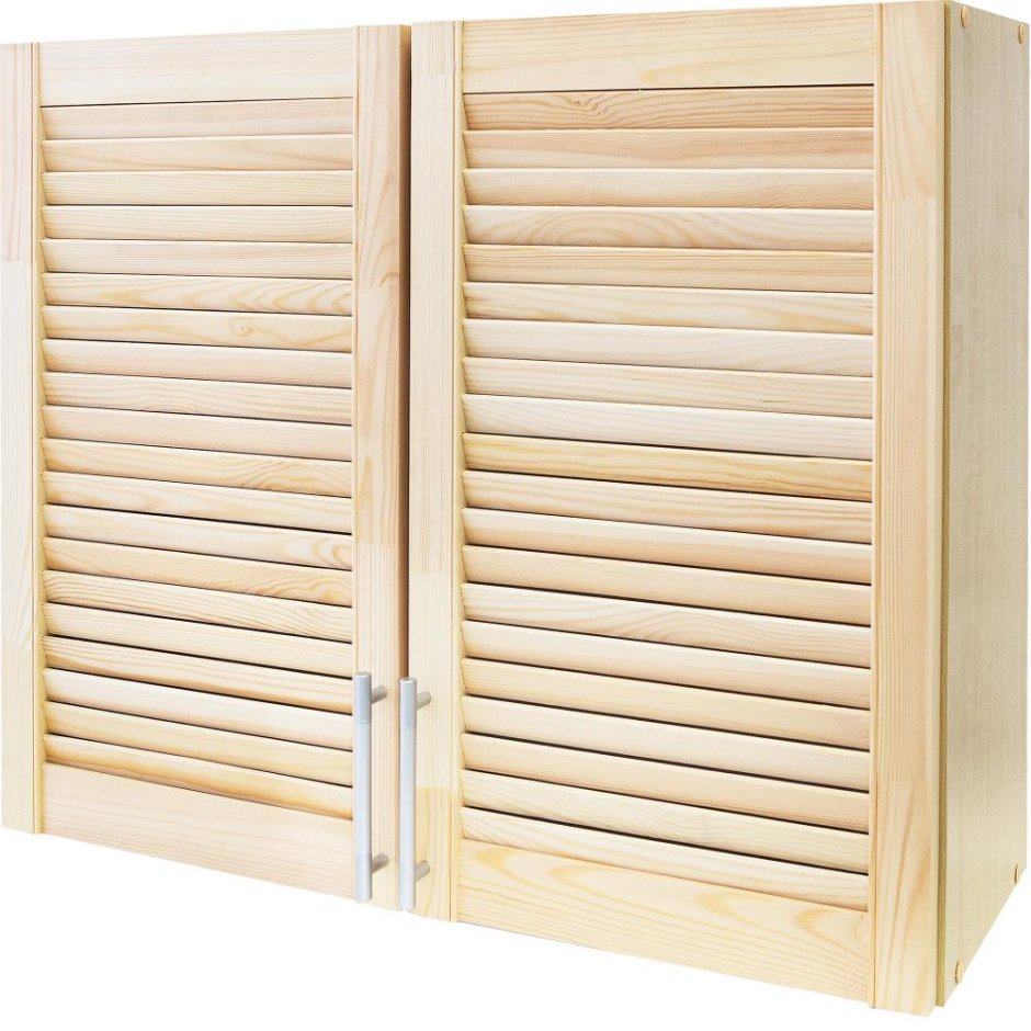 Шкаф навесной сосна массив 80x68x29