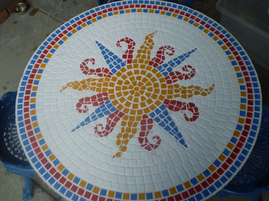 Солнышко из мозаики