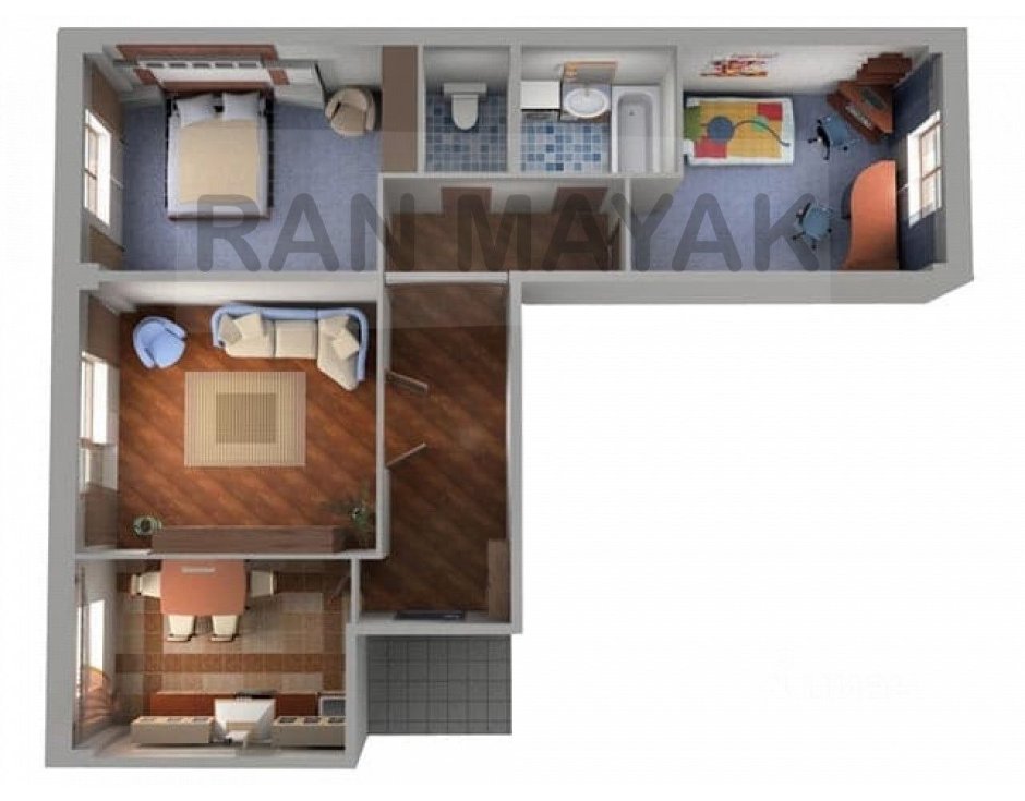 Планировка 3х комнатной квартиры