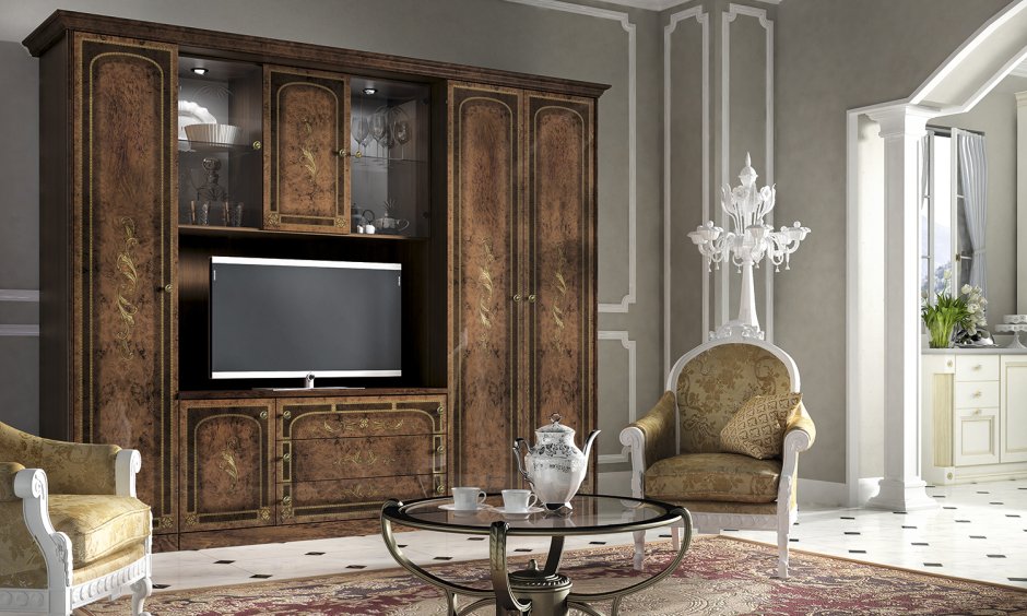 Стенка полированная Шатура