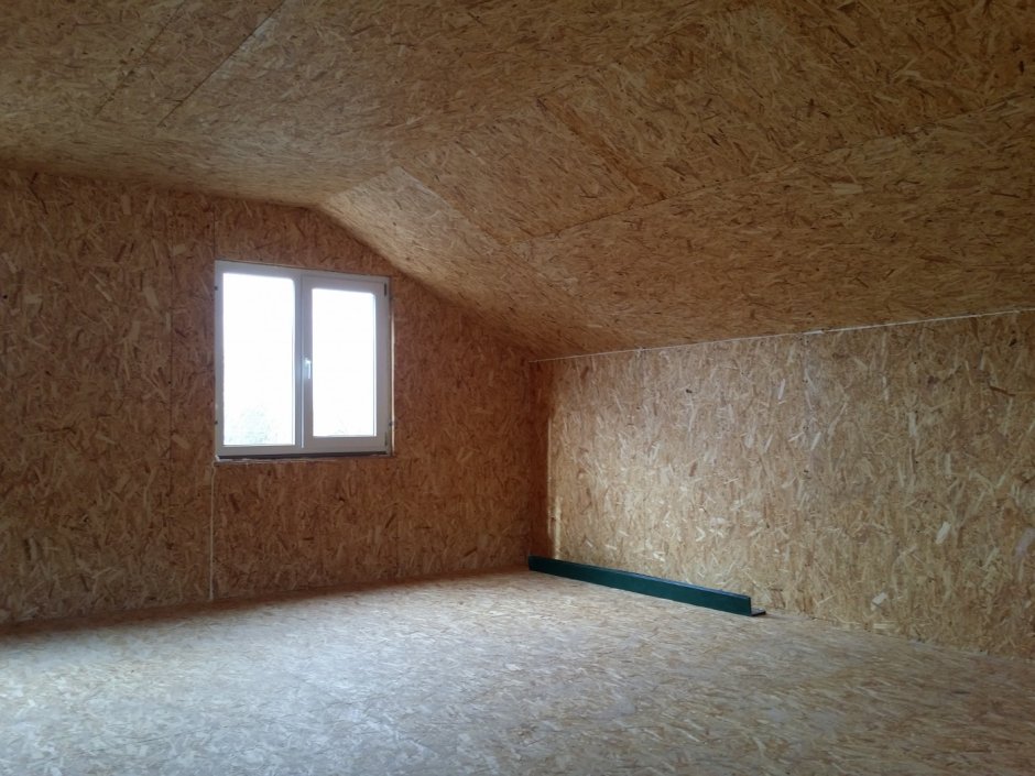 Отделка мансарды ОСБ