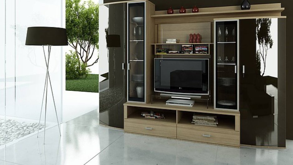 Советская стенка Шатура мебель