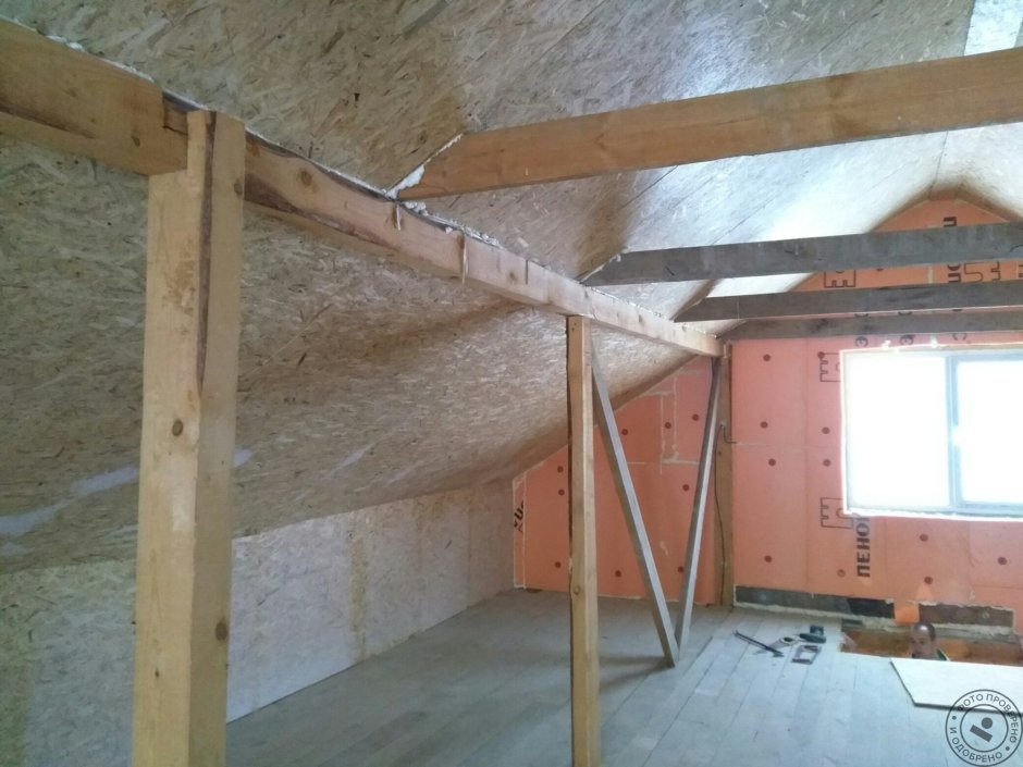 Отделка чердака ОСБ