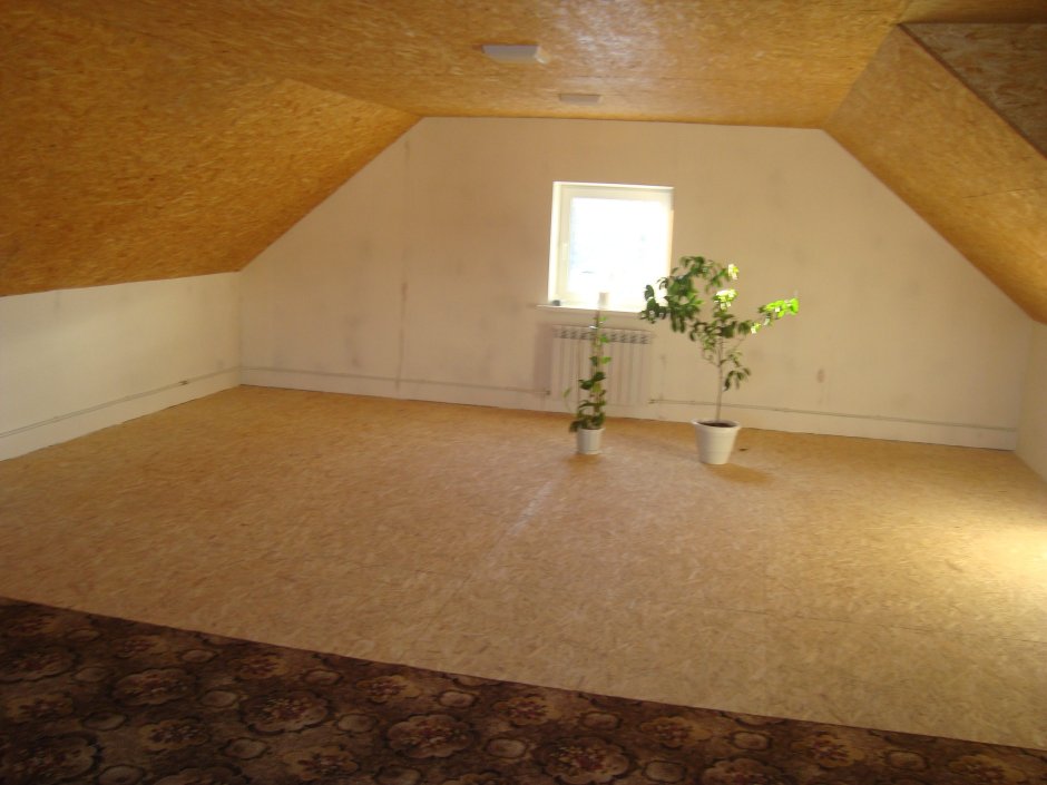 Обшивка мансарды ОСБ