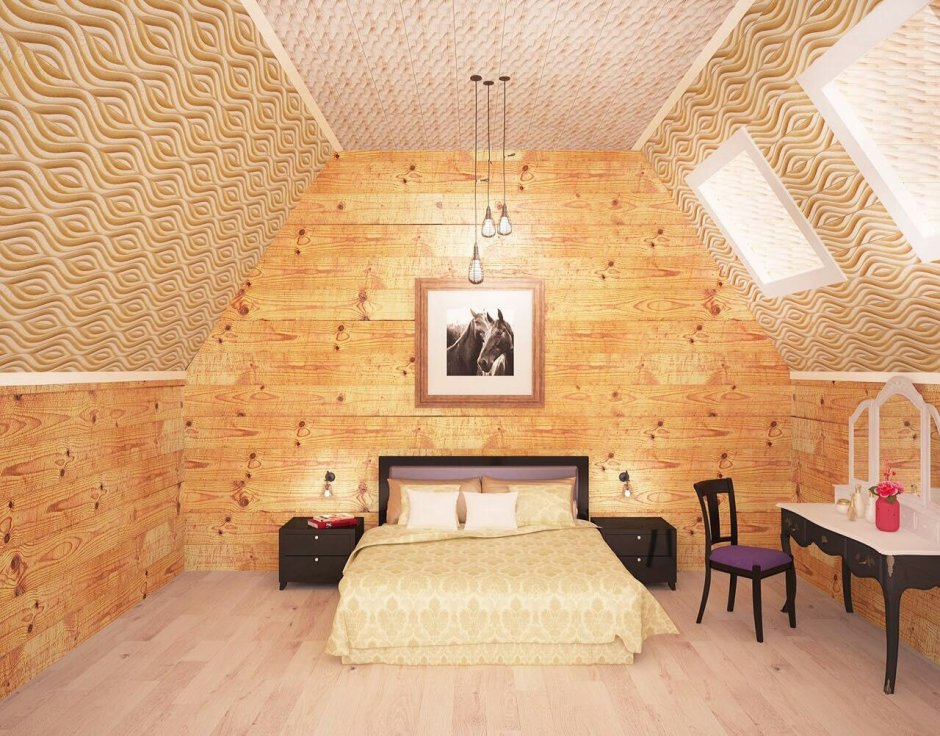 Отделка мансарды ОСБ