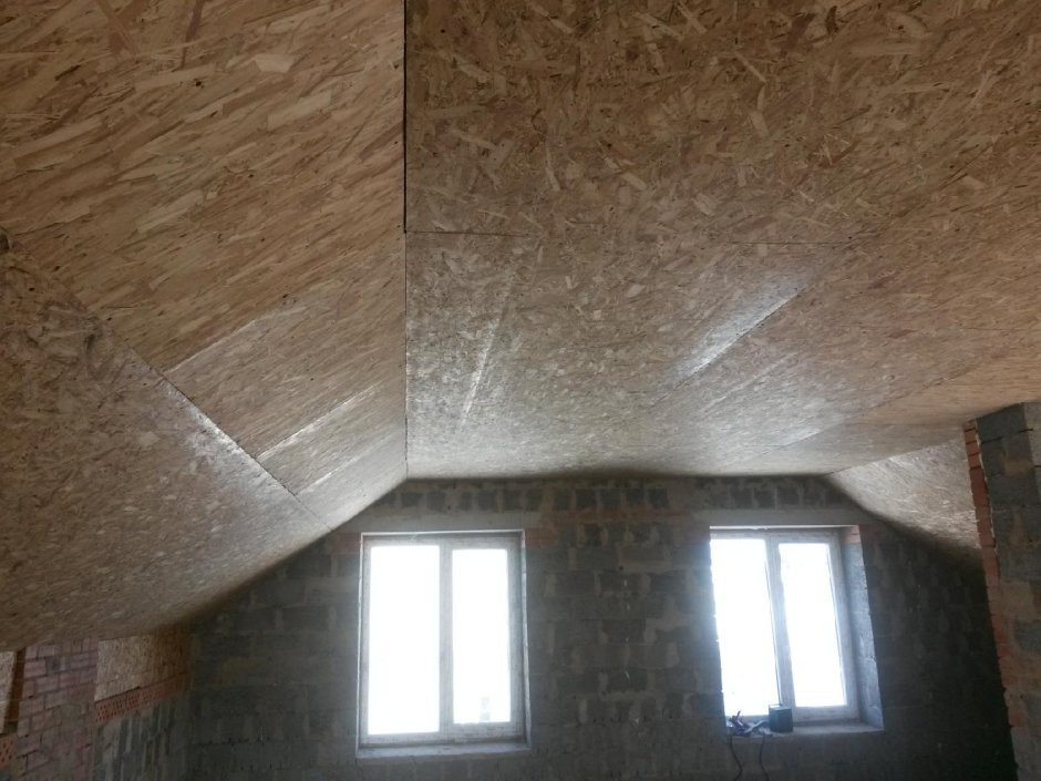 Отделка стен мансарды