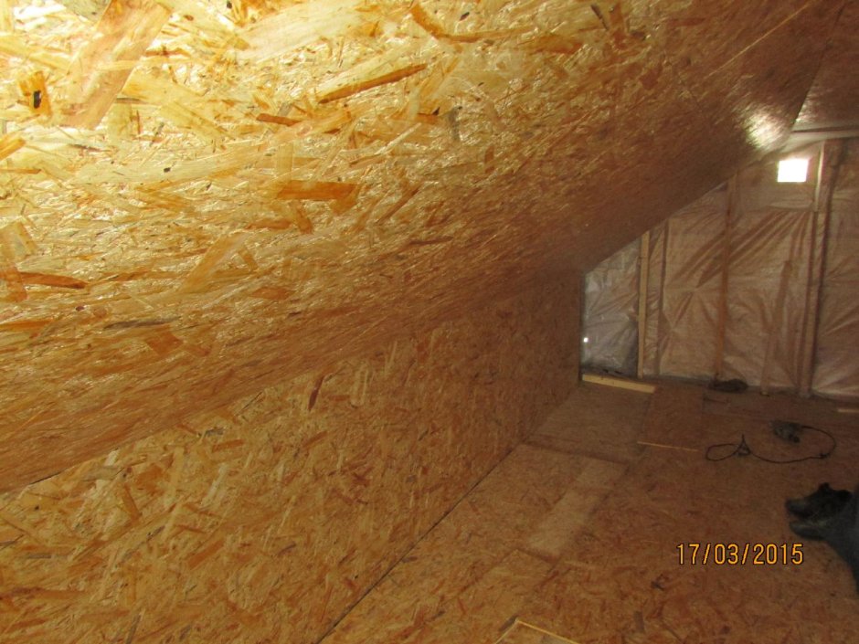 Дачный дом обшитый ОСП