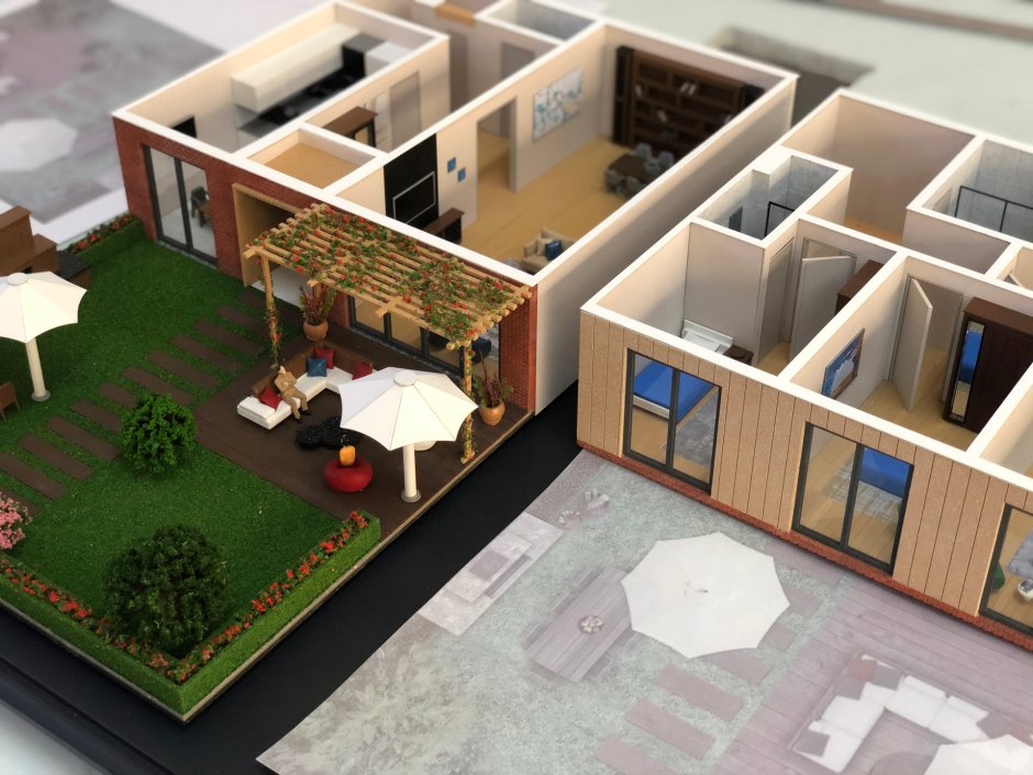 Low Poly офисная мебель