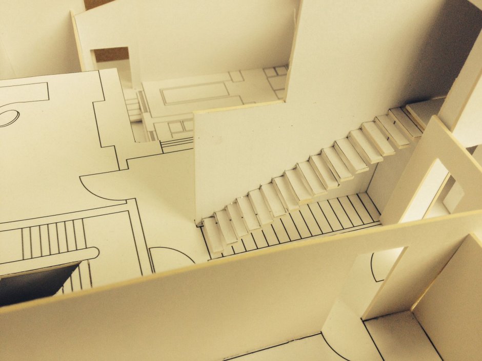 Архитектурный макет интерьера