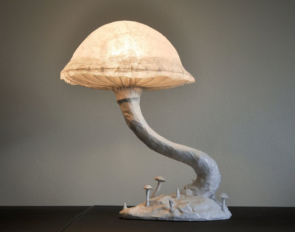 Лампа из папье маше