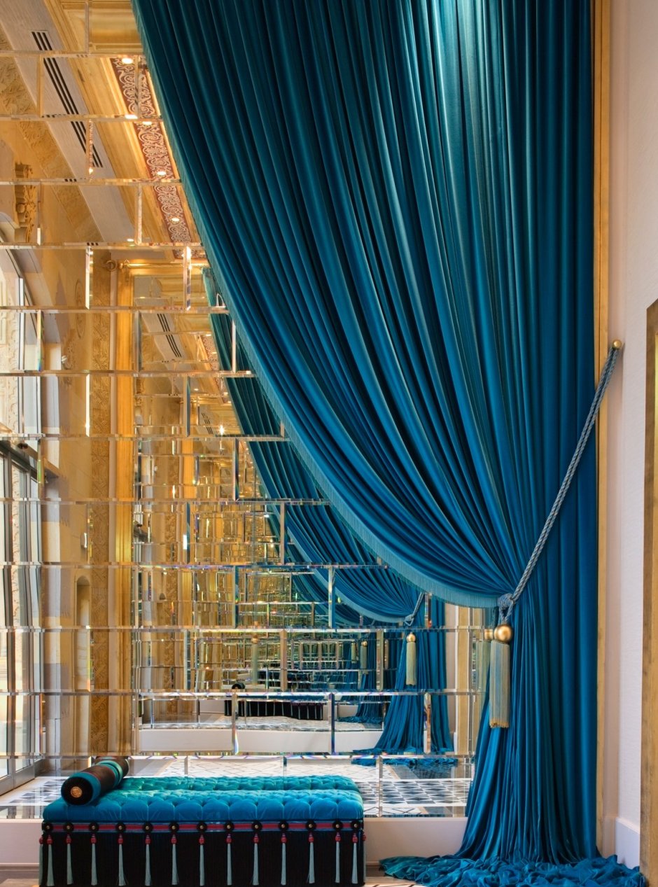 Шторы Верди морская волна