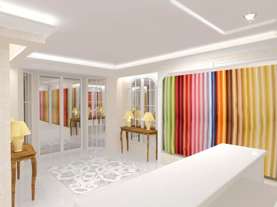 Интерьер салона штор