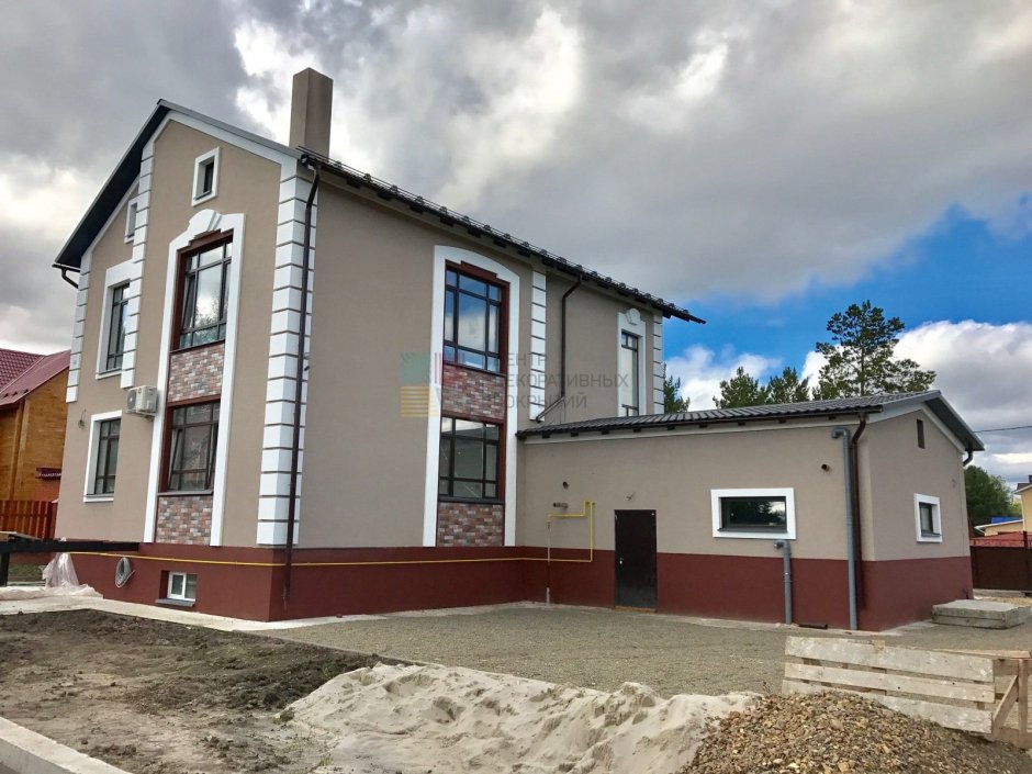 Фасад дома штукатурка