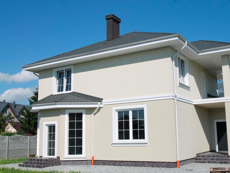 Фасад короед одноэтажный дом