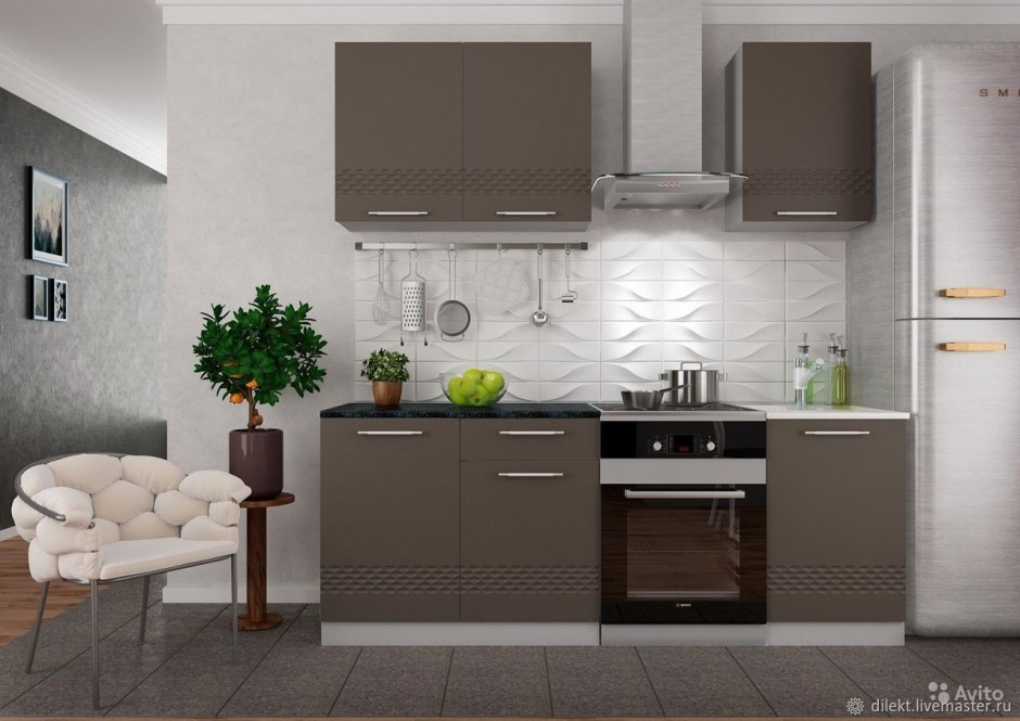 Кухня Ксения белый глянец Стендмебель